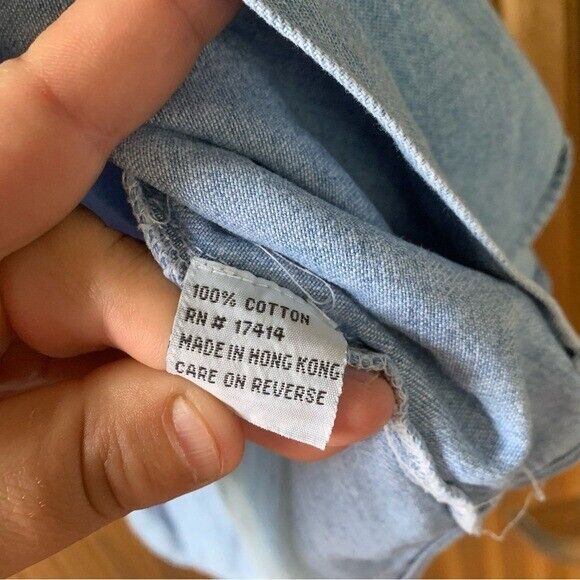 New Frontier Vintage Women Coastal Cowgirl Denim Button-Up Women Medium - Picture 5 of 9